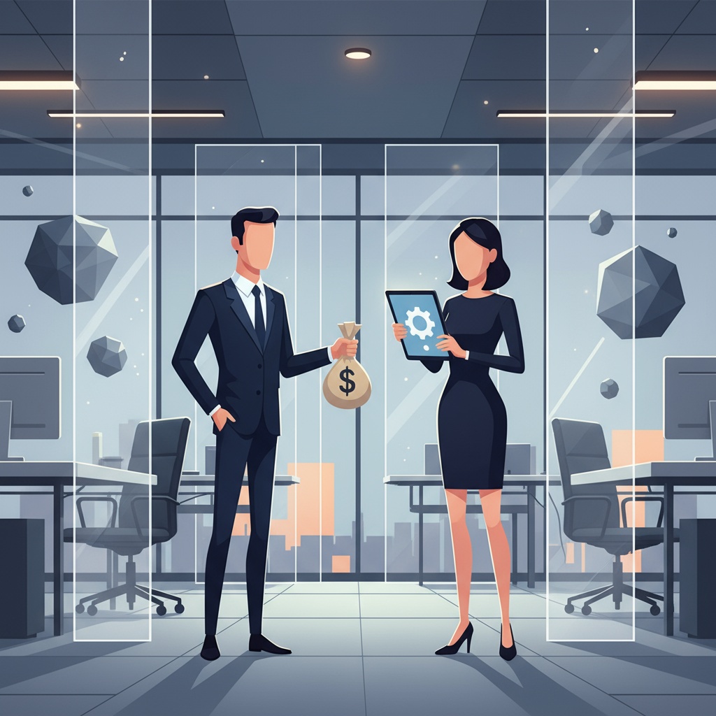 Alt text for venture capital for technology startups article should be: Startup funding meeting